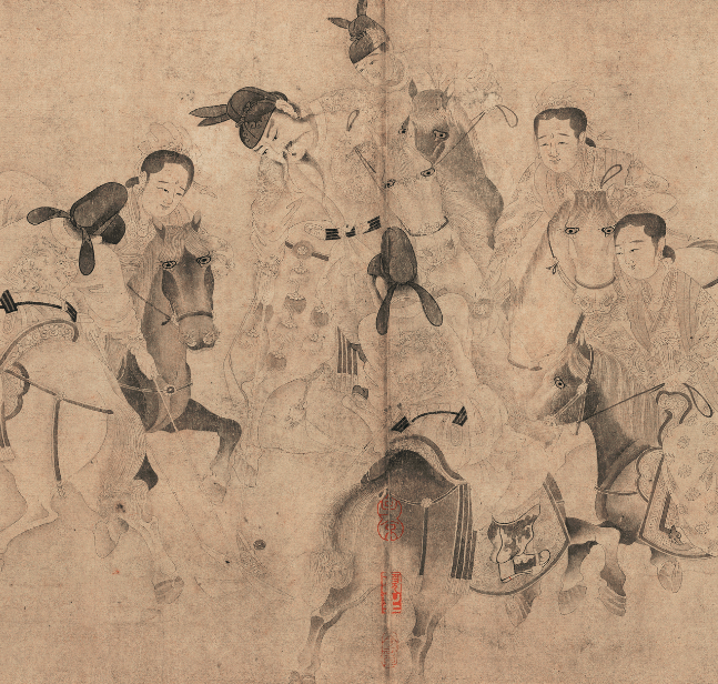 古画中的帝王 唐玄宗和嫔妃骑马打球 ——《明皇击球图》赏析|xiongmao体育(图6)
古画中的帝王 唐玄宗和嫔妃骑马打球 ——《明皇击球图》赏析|xiongmao体育(图6)
