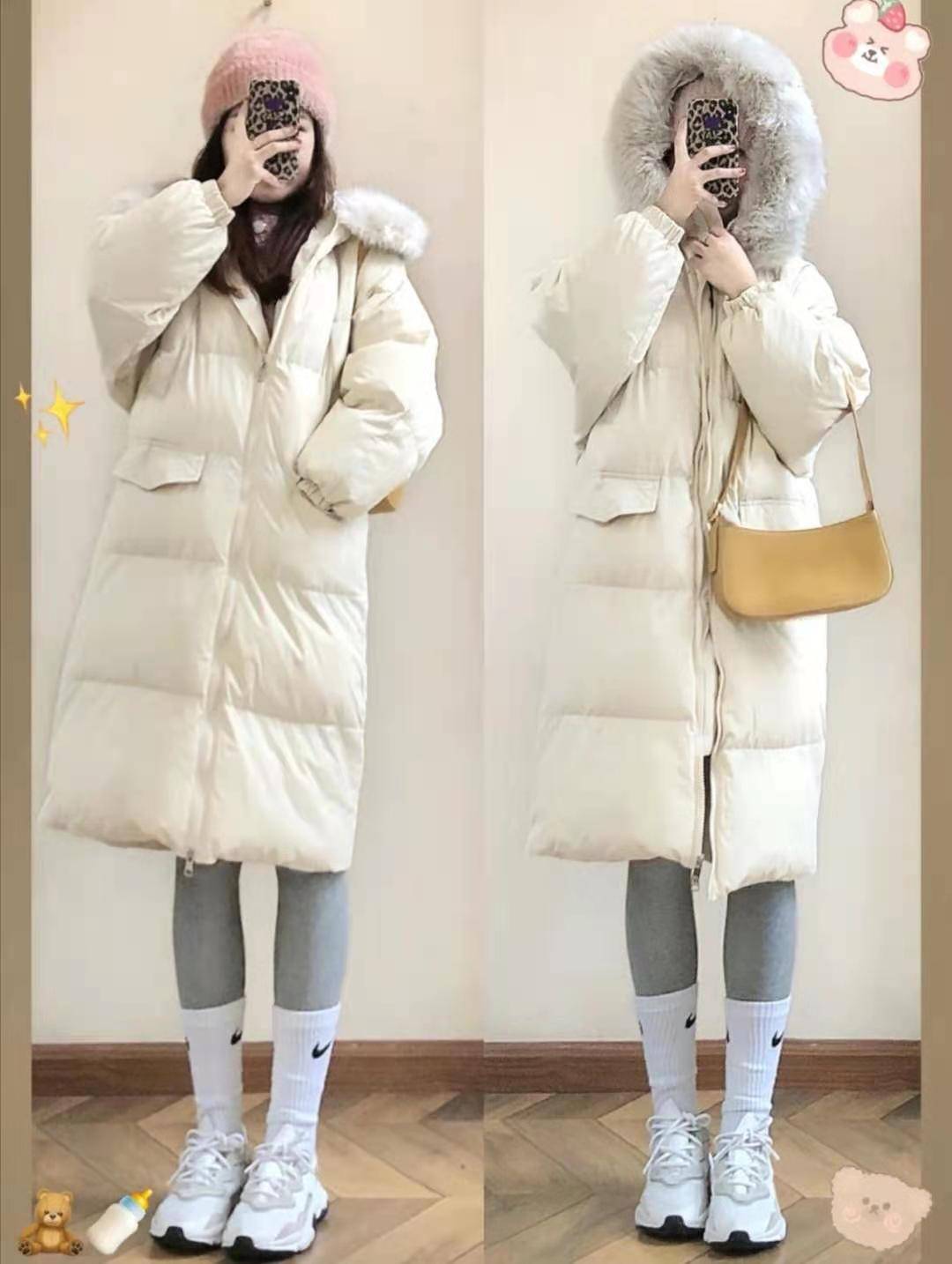 熊猫体育：
长款羽绒服怎么搭配裤子和鞋子悦目(图4)